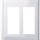 59153321 \ SCD COVERPLATE  DOUBLE WHITE- SIDE SNAP -WIRECON