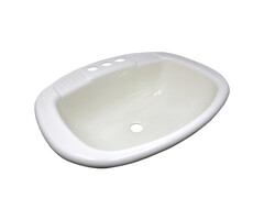 5316270W \ *Sink 17x20 sq white [a]