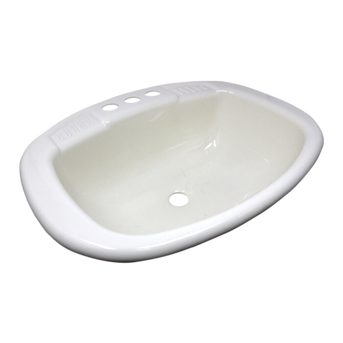 5316270W *Sink 17x20 Square WH polypropylene