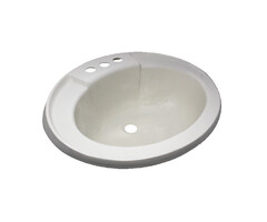 5316370i \ sink 17X20 PLASTIC OVAL IVORY