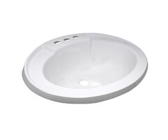 5316370W \ *Sink 17X20 PLASTIC OVAL Wh [a]
