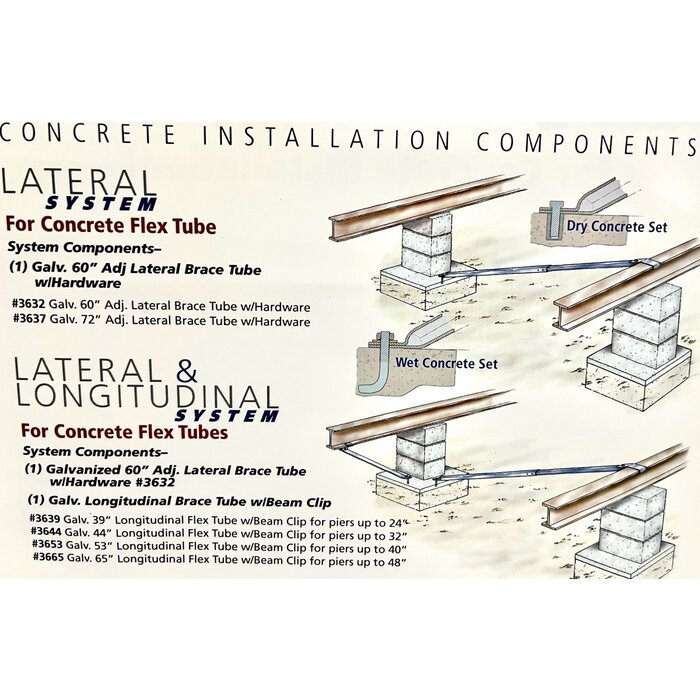 3653 \ 53'' CONCRETE STRUT LLBS