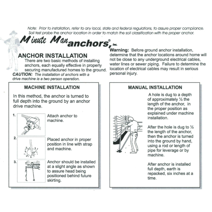 Minute Man Products 4430 \ ANCHOR TWIN4 MMA-6