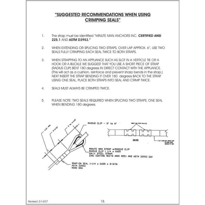 Tie Down Engineering 481014 \ 1-1/4 strap seal