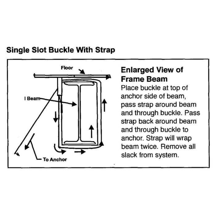 481308 \ STRAP W/ BUCKLE 8' [c]