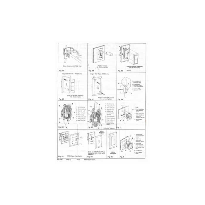 59201000 \ SELF-CONTAINED TOGGLE SWITCH WHITE by WIRECON