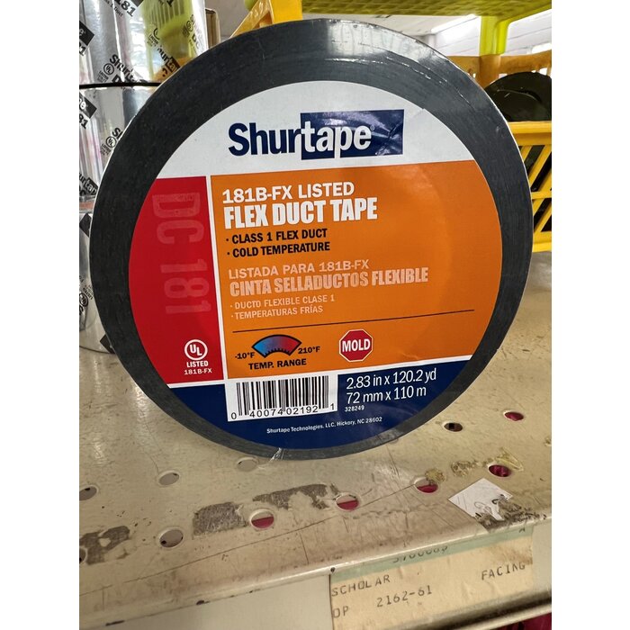 P3393 Tape Foil Flex Duct UL181 HVAC 2.8" x 120Yd