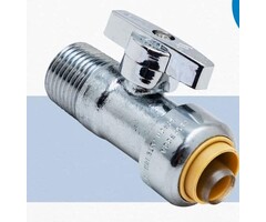 Flowbite 5001215 \ Flowbite 1/2" push x 1/2MPT Shut Off Valve