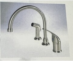 HR201 \ FAUCET KITCH HI-RISE SGL LEV w SPRAY