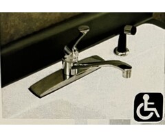 SK201 \ FAUCET KITCH SGL LEV W/SPRAY ADA