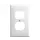 5939031 \ Plate Receptacle Duplex WH