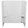 WALL54W \ SURROUND 2pc FIBERGLASS 54 x 27 x57 WH