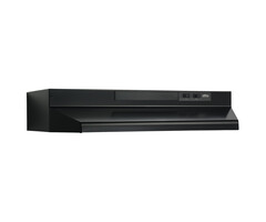 Broan F403023 \ *RANGE HOOD 30'' BROAN BLACK 3 IN 1 VENTLESS/BACK/TOP