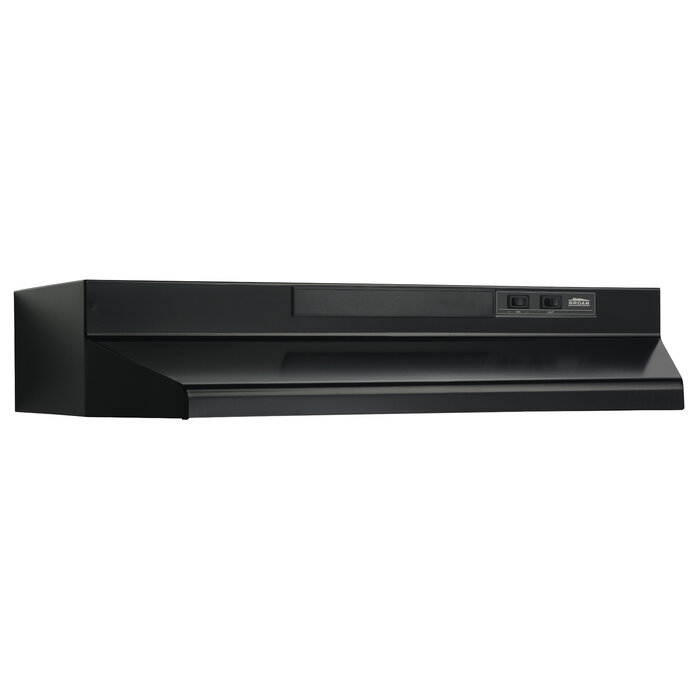 F403023 \ *RANGE HOOD 30'' BROAN BLACK 3 IN 1 VENTLESS/BACK/TOP