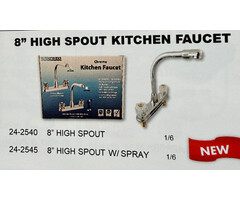 242540 \ FAUCET KITCH HI-RISE 2HDL Non Metal NO SPRAY