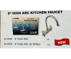 242535 \ FAUCET KITCH HI-ARC 2HDL Non Metal W/SPRAY