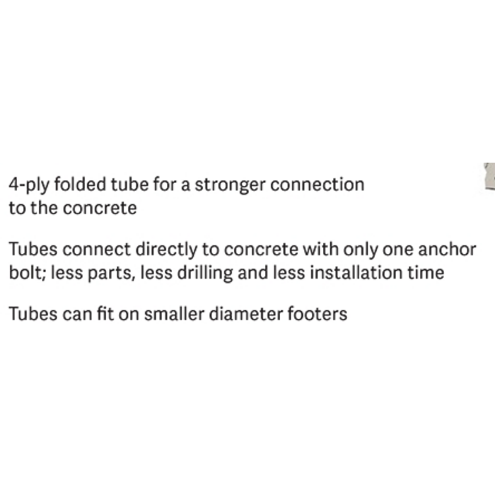 3635\ LLBS Flex tube adapter for concrete (new)