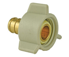 506475 \ 1/2" PEX barb (crimp) x ballcock nut with washer