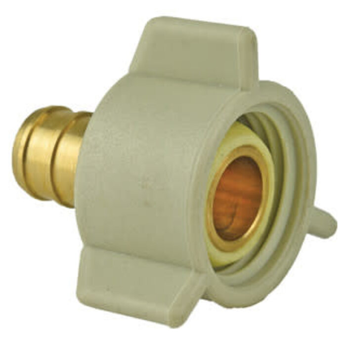 506475 \ 1/2" PEX barb (crimp) x ballcock nut with washer