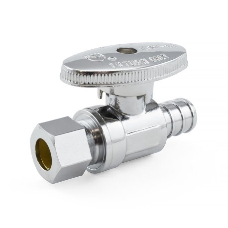Pex 50012 \ STOP STRAIT 1/2 PEX x 3/8 COMP