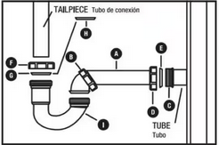 171079 \ P Trap 1-1/2 Tubular ABS