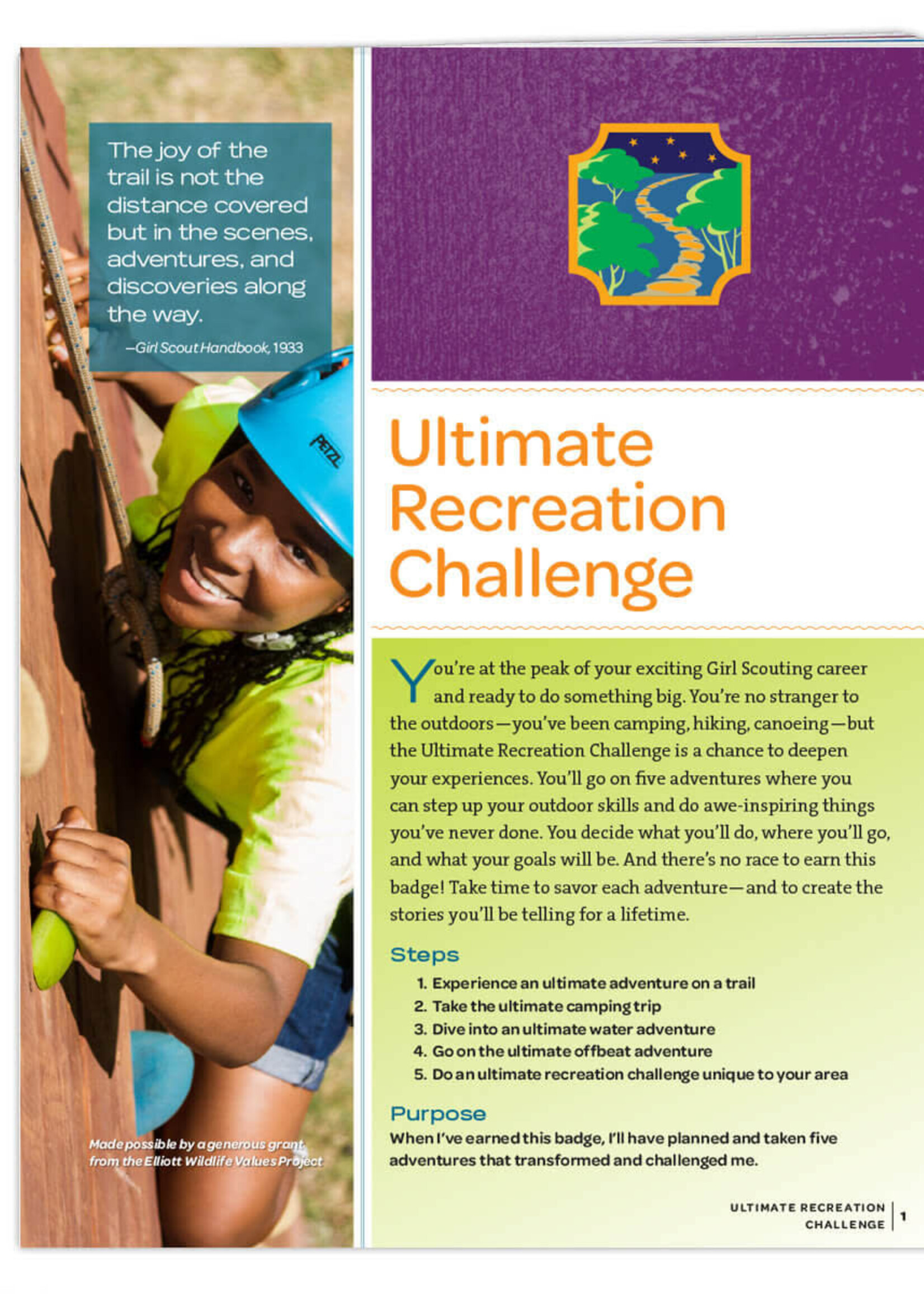 Ambassador Ultimate Recreation Badge Requirements