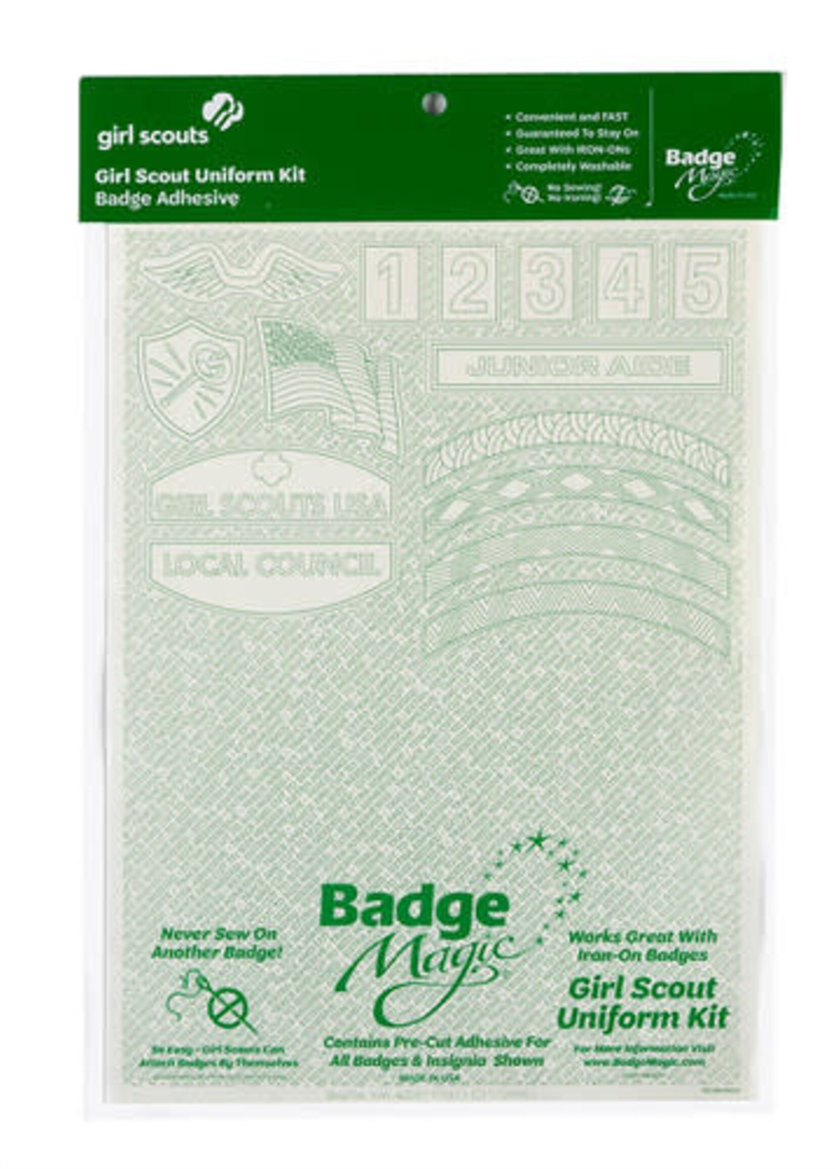 Badge Magic Girl Scout Uniform Sheet