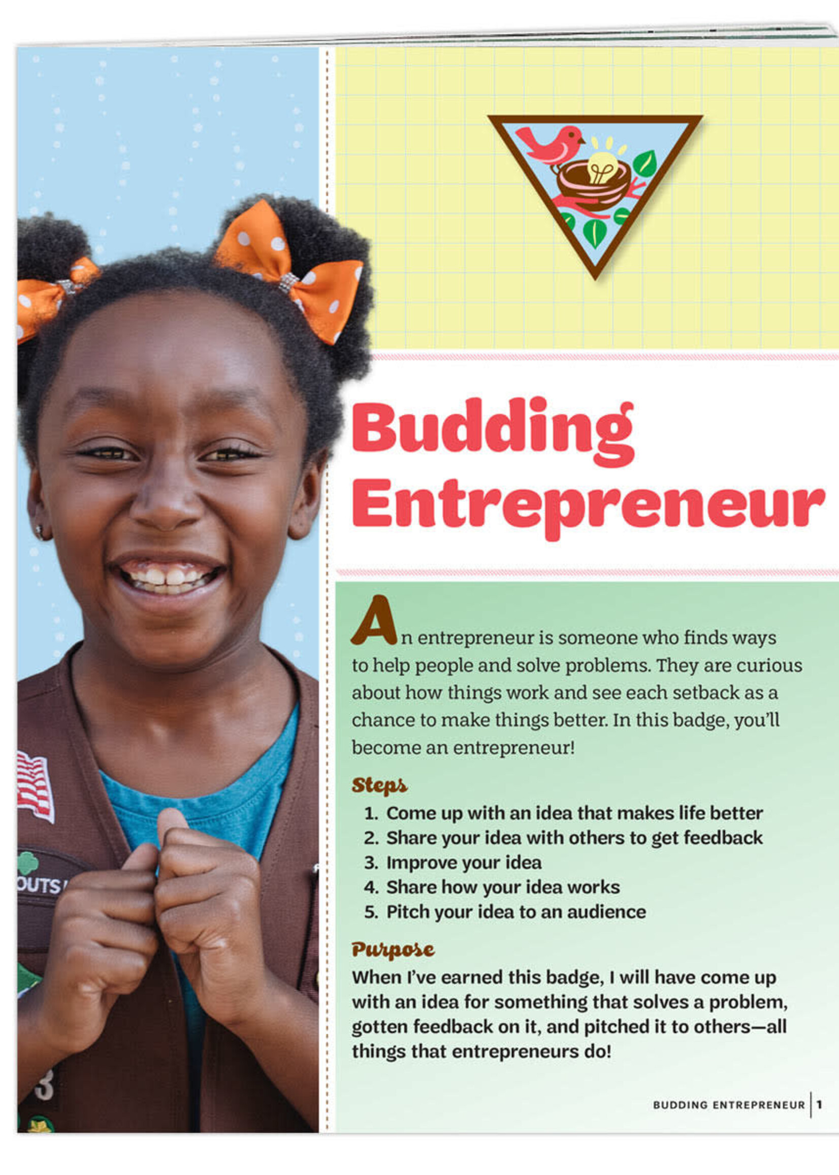 Brownie Budding Entrepreneur Badge Requirements