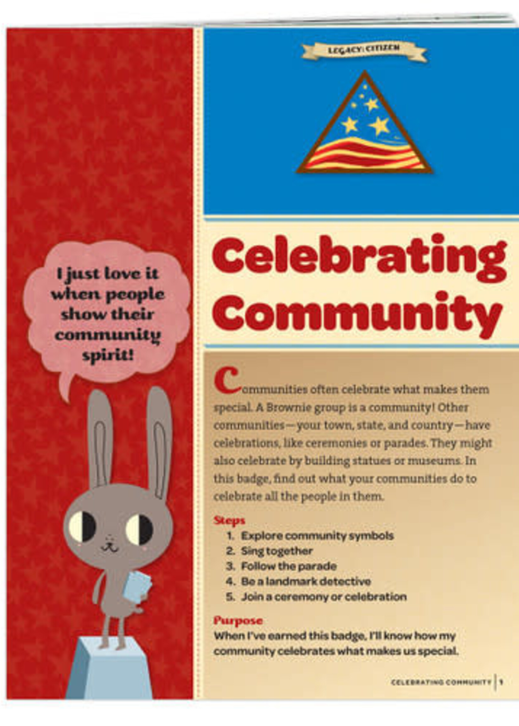 Brownie Celebrating Community Badge Requirements