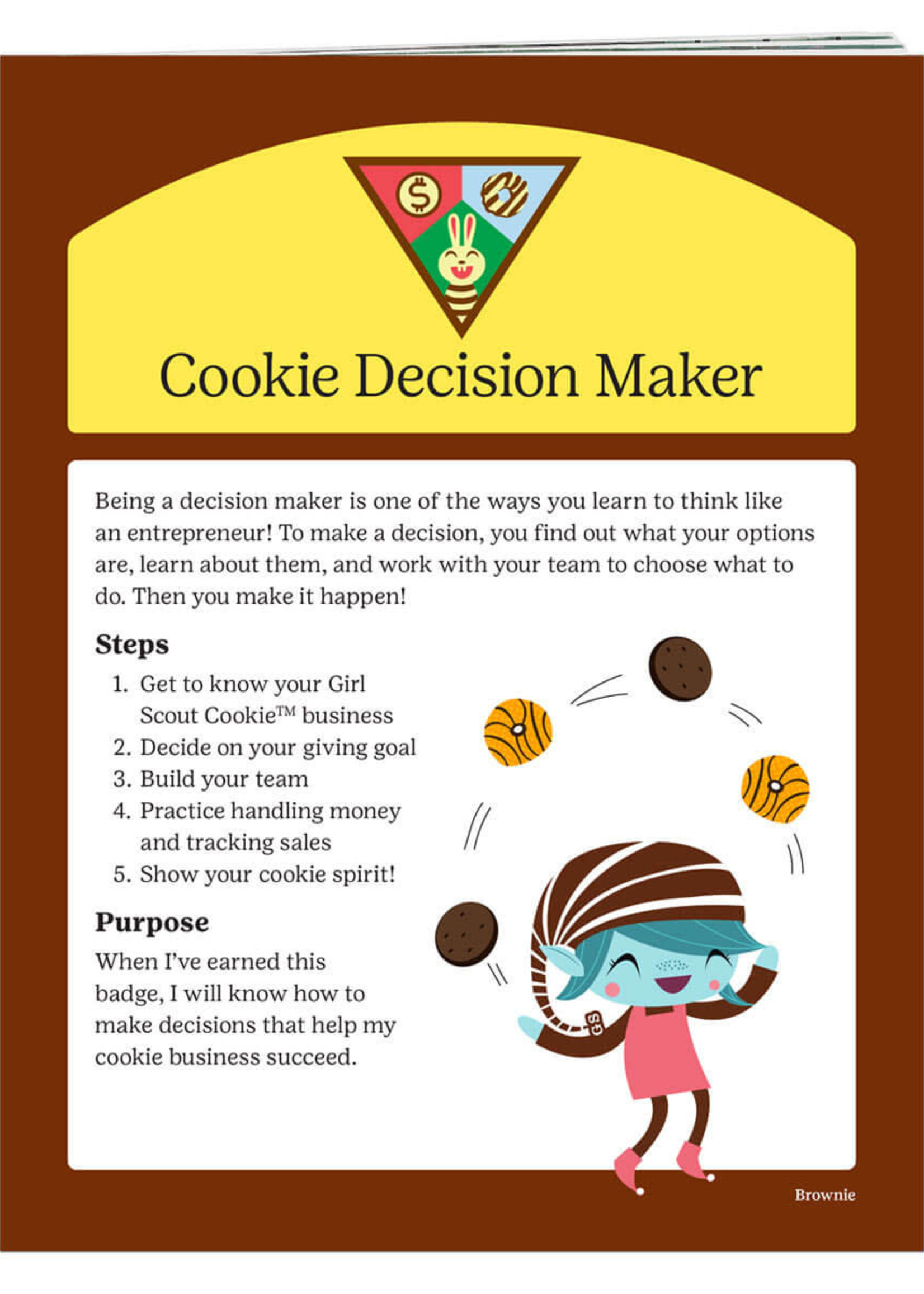 Brownie Cookie Decision Maker Badge Requirements