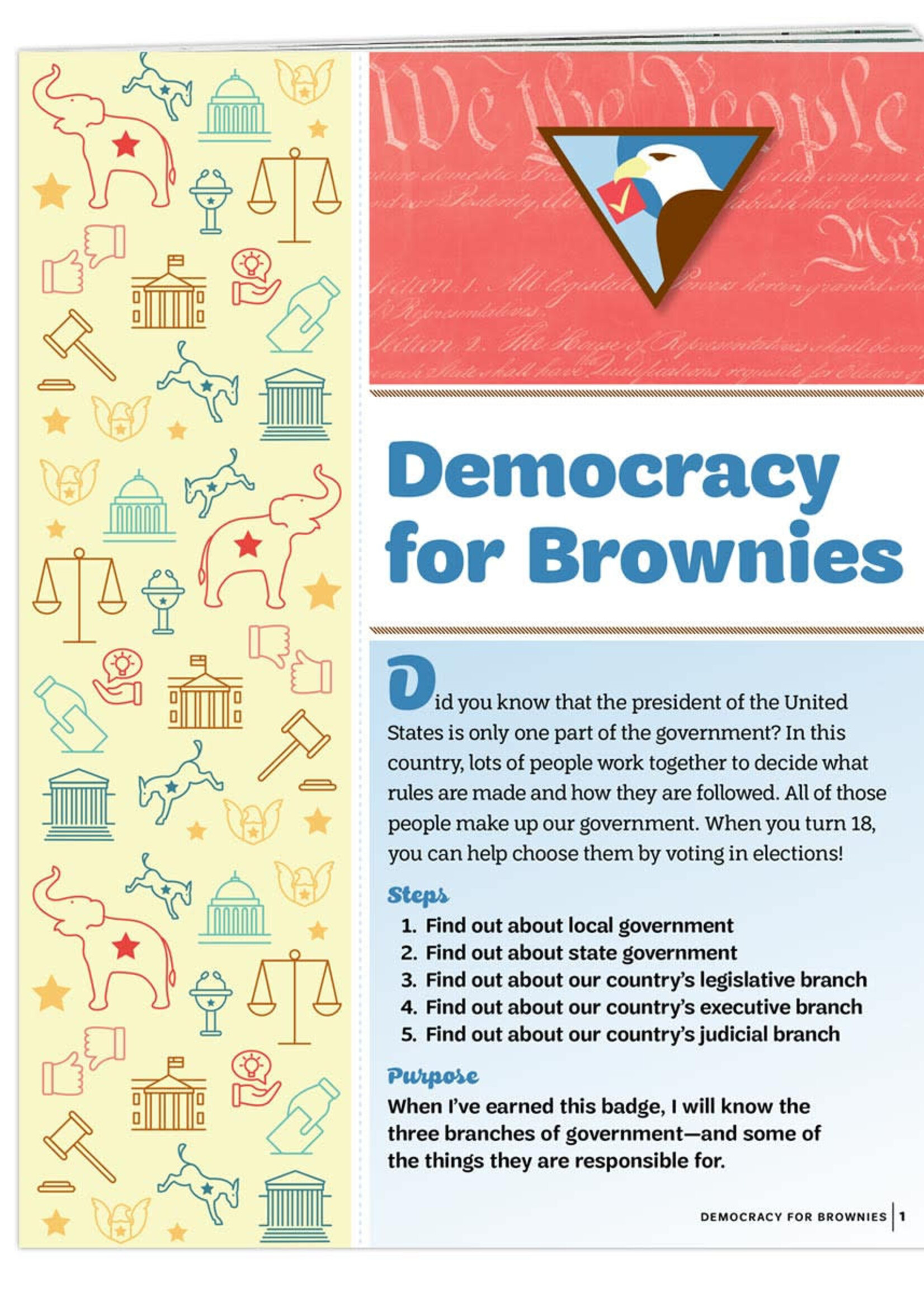 Brownie Democracy Badge Requirements