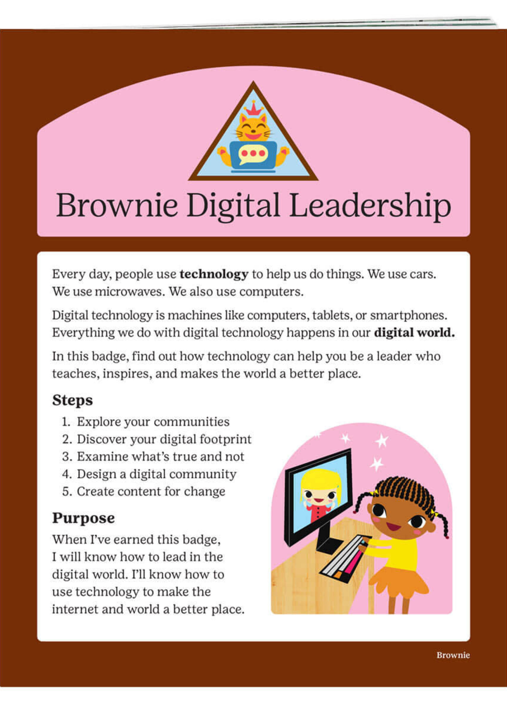 Brownie Digital Leadership Badge Requirements