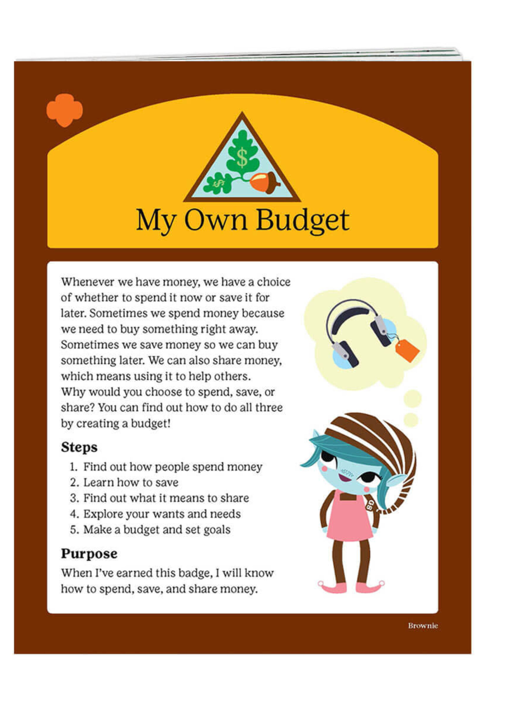 Brownie My Own Budget Badge Requirements