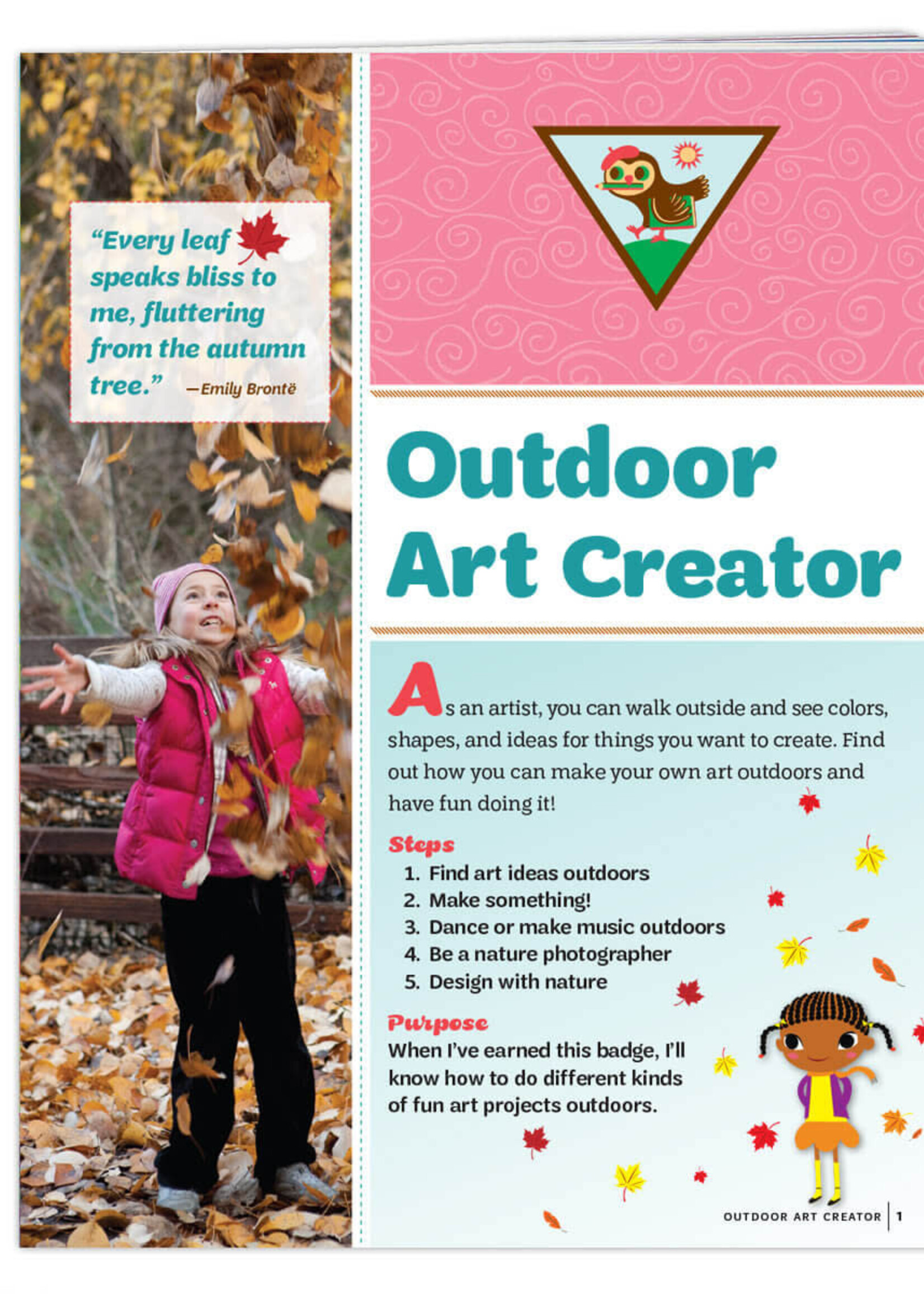 Brownie Outdoor Art Creator Badge Requirements