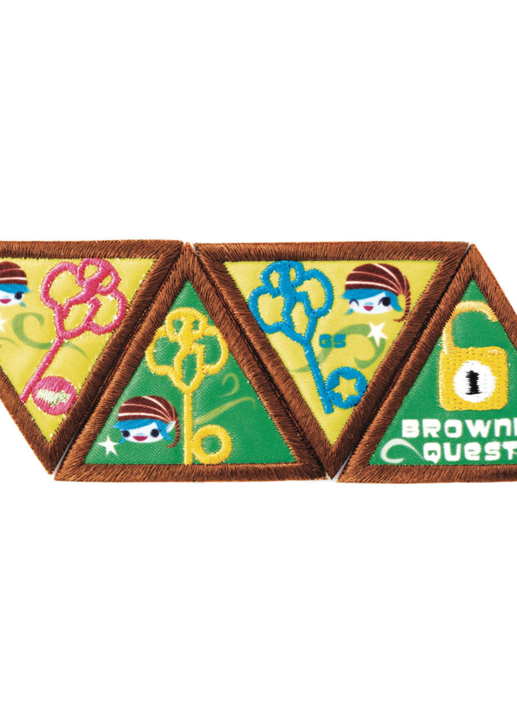 BROWNIE JOURNEY AWARD-THE QUEST PATCH SET