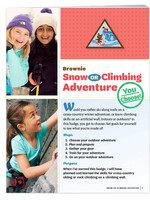 Brownie Snow or Climbing Adventure Badge Requirements