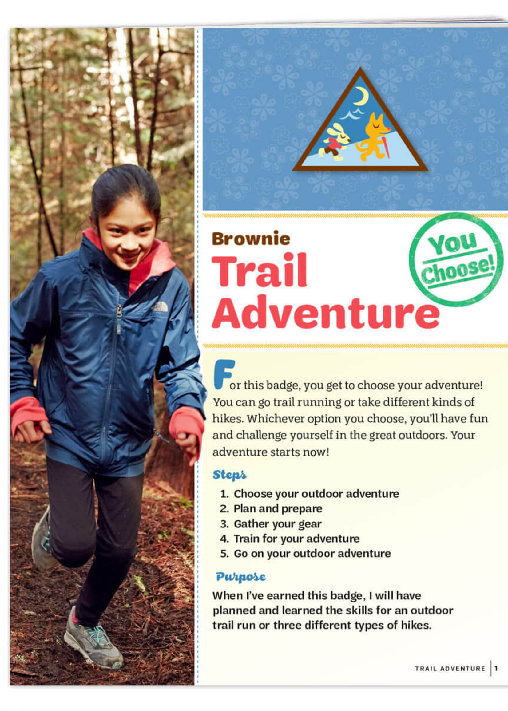 Brownie Trail Adventure Badge Requirements