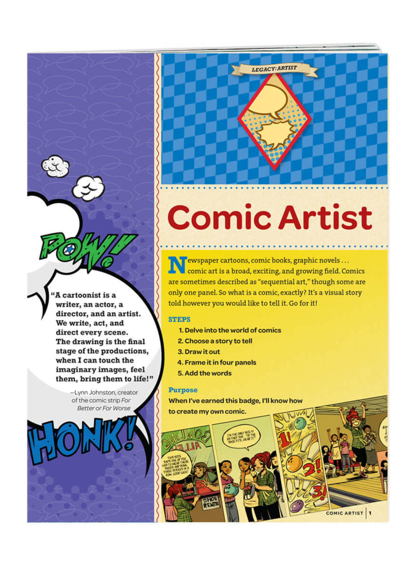 Cadette Comic Artist Badge Requirements