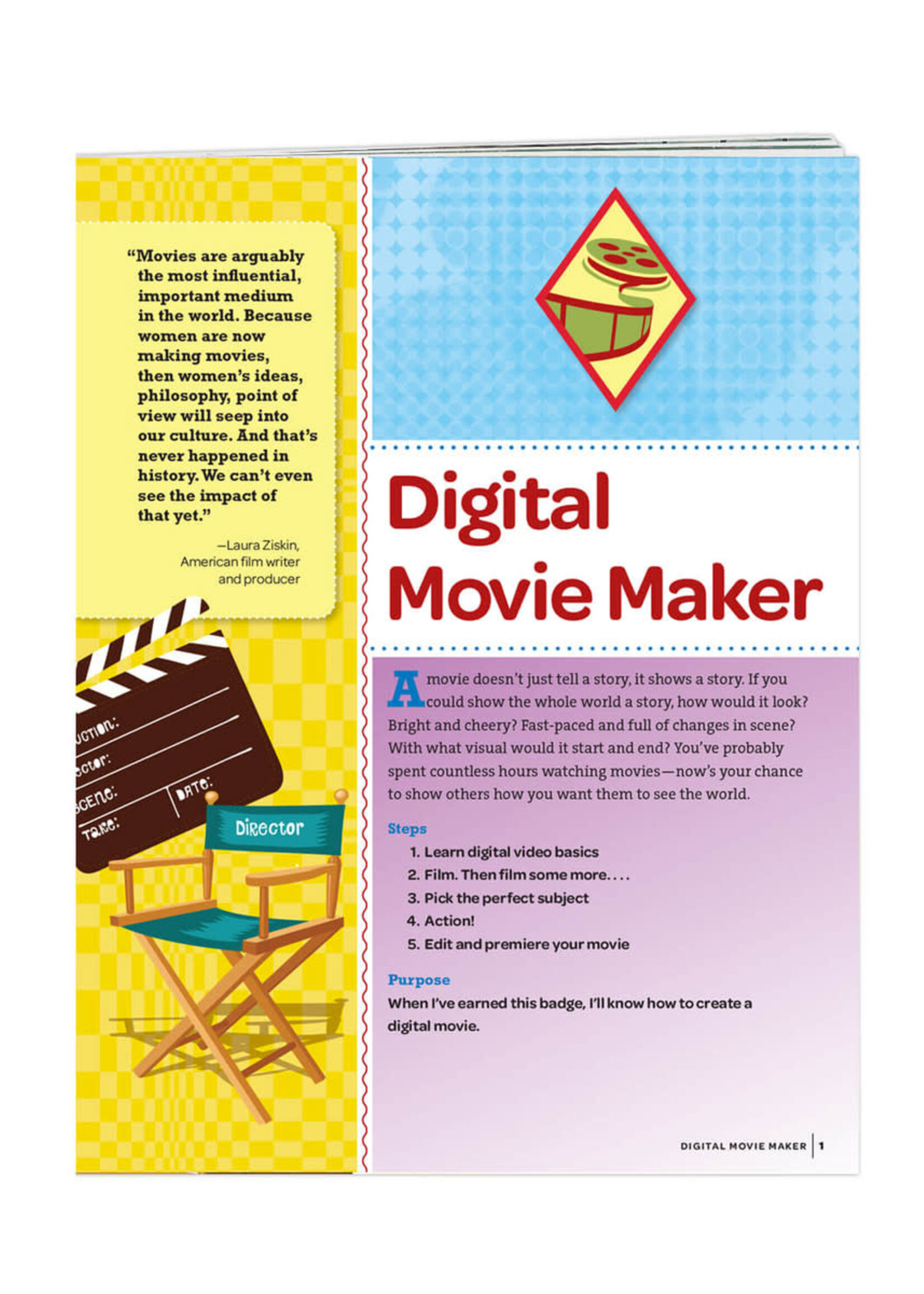 Cadette Digital Movie Maker Badge Requirements