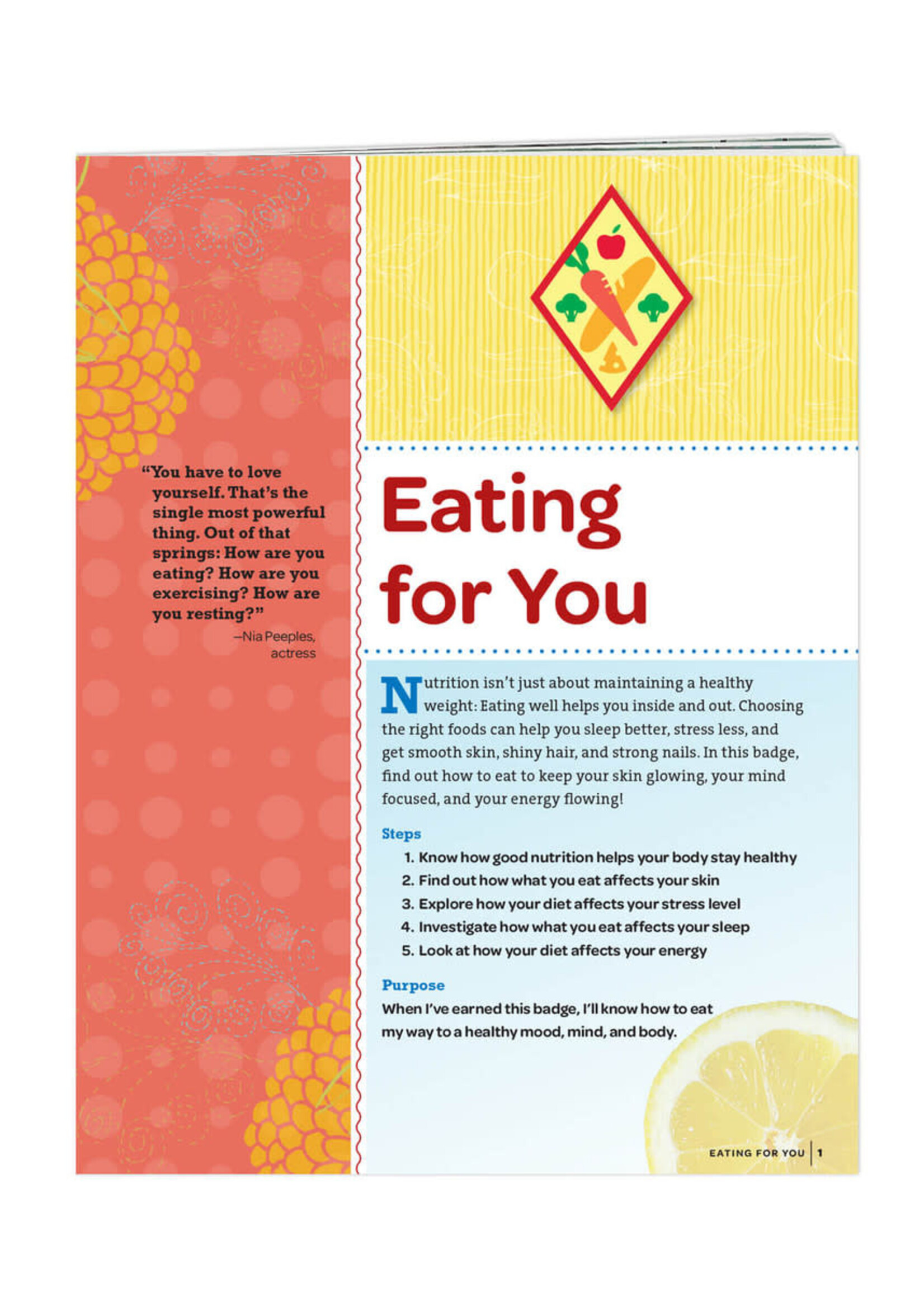 Cadette Eating for You/Beauty Badge Requirements