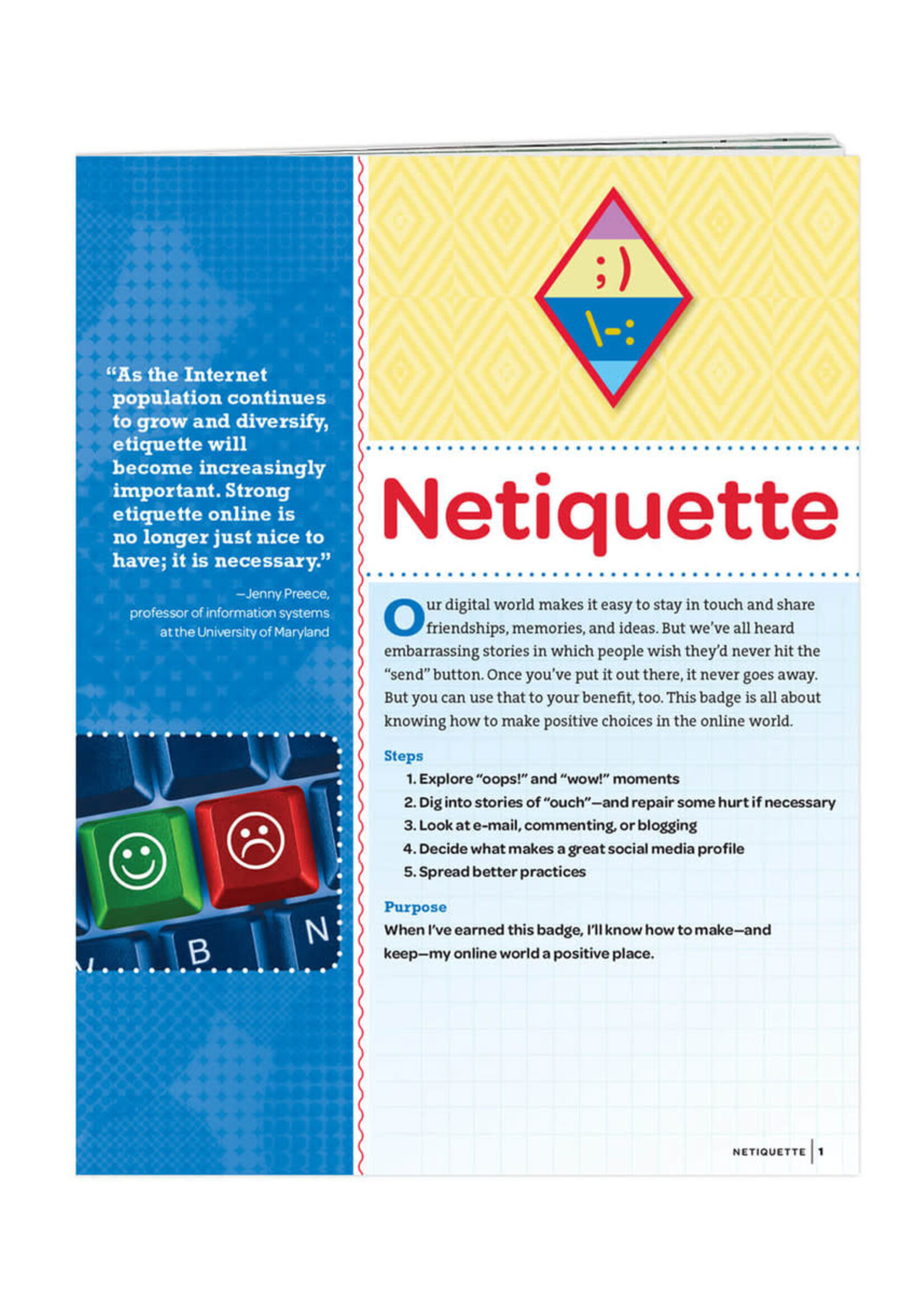 Cadette Netiquette Badge Requirements