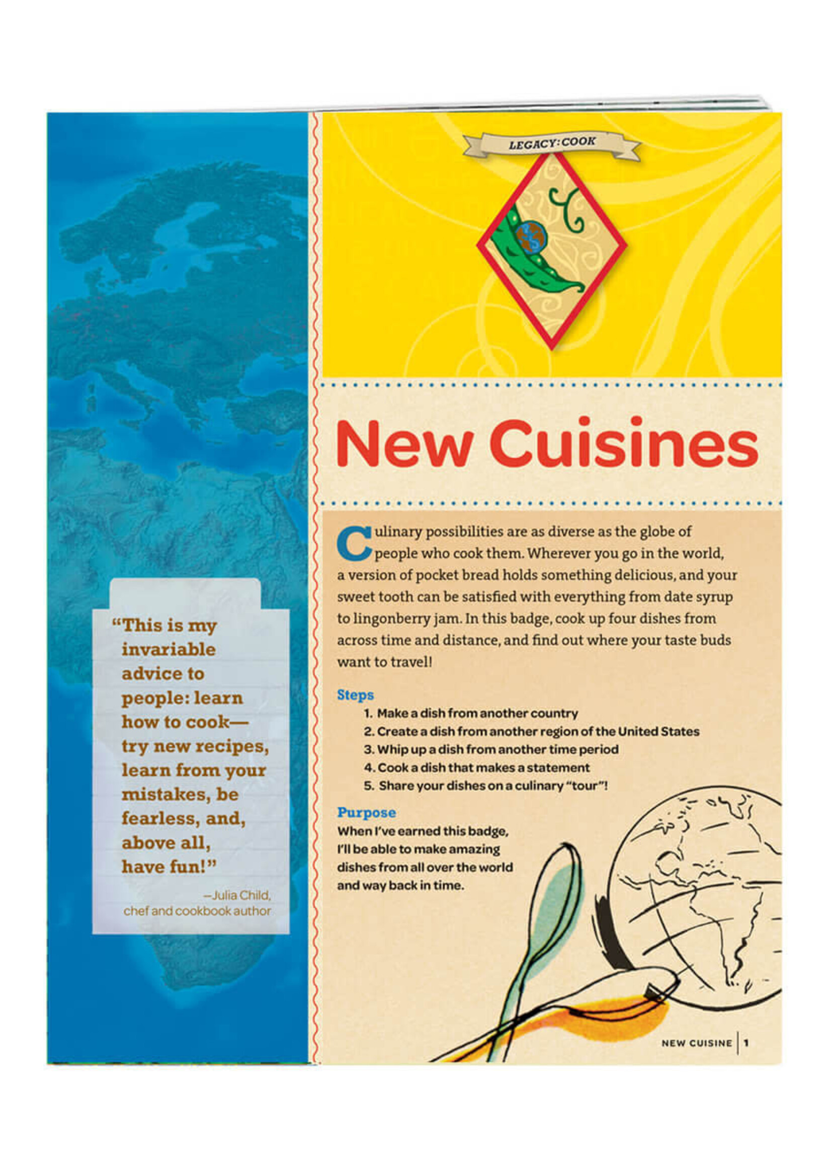 Cadette New Cuisines Badge Requirements