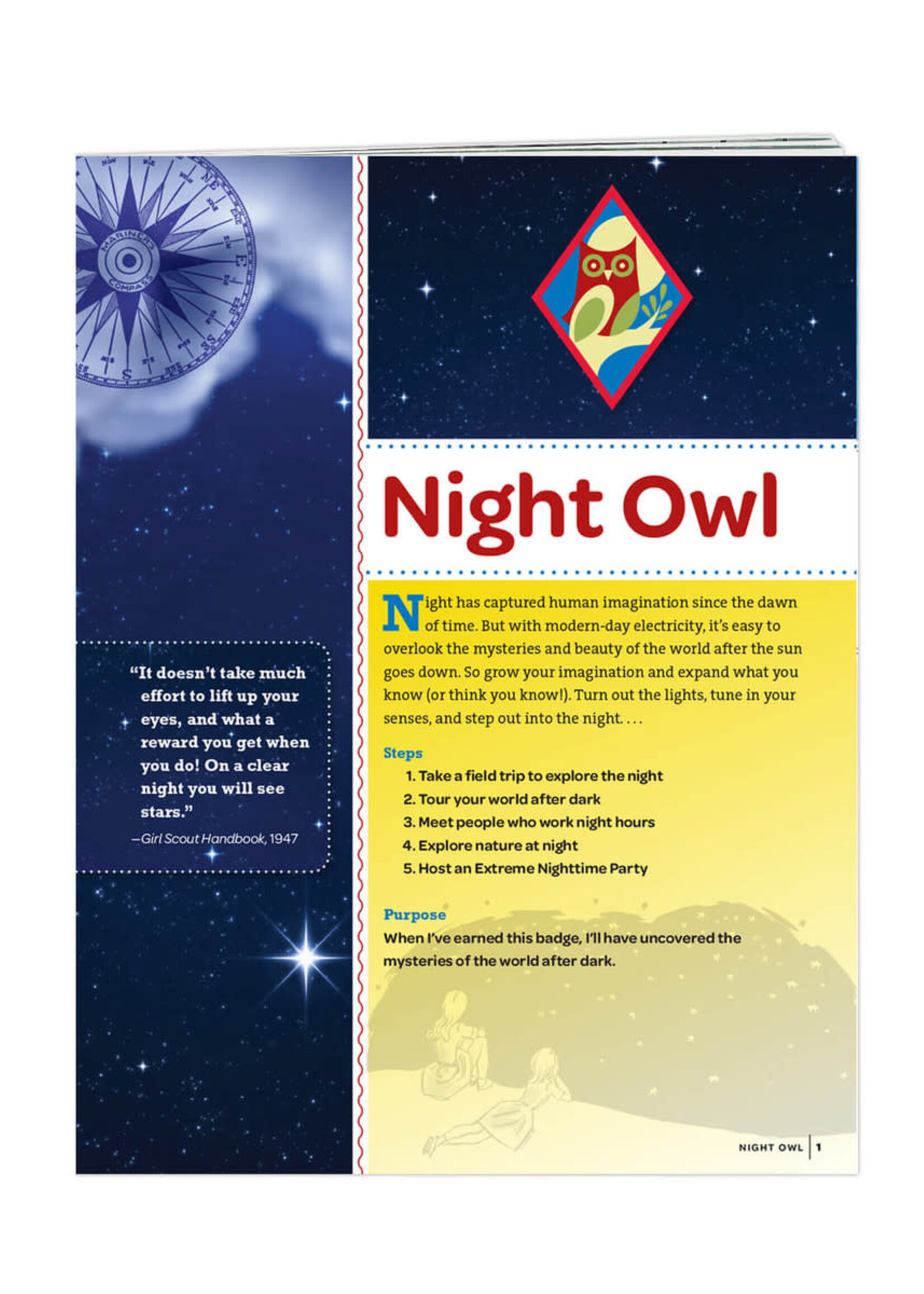Cadette Night Owl Badge Requirements