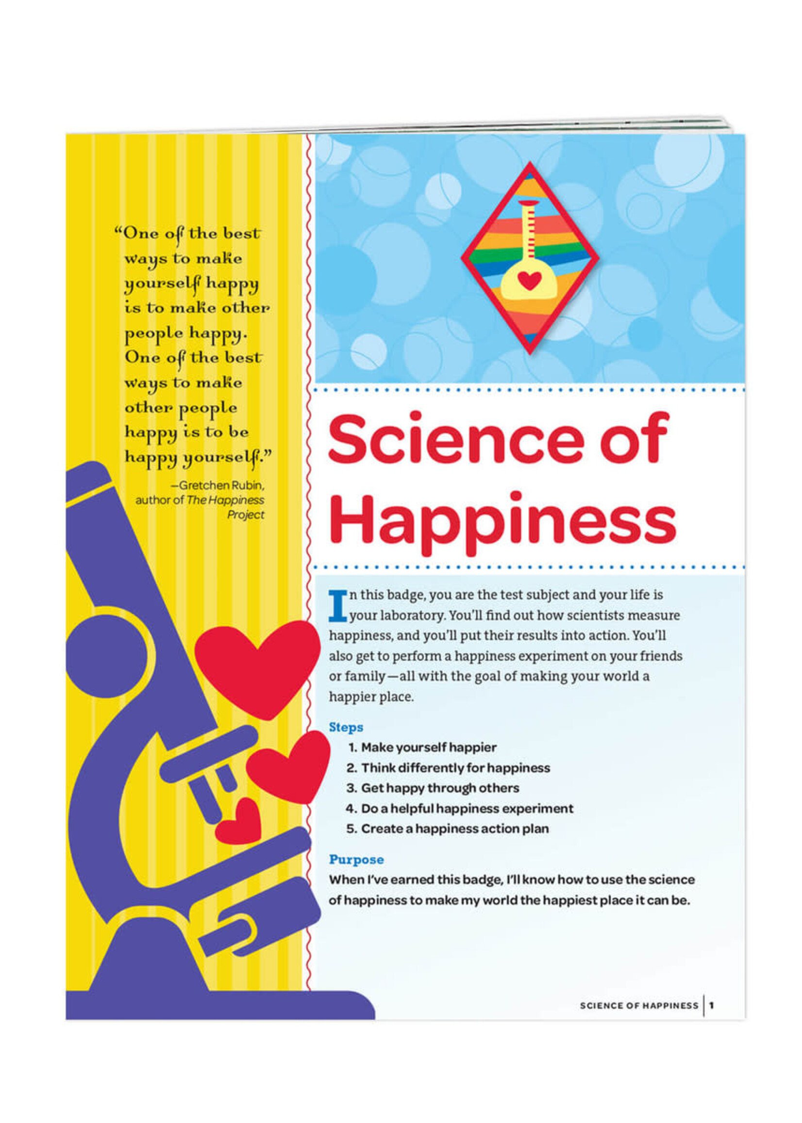 Cadette Science of Happiness Badge Requirements
