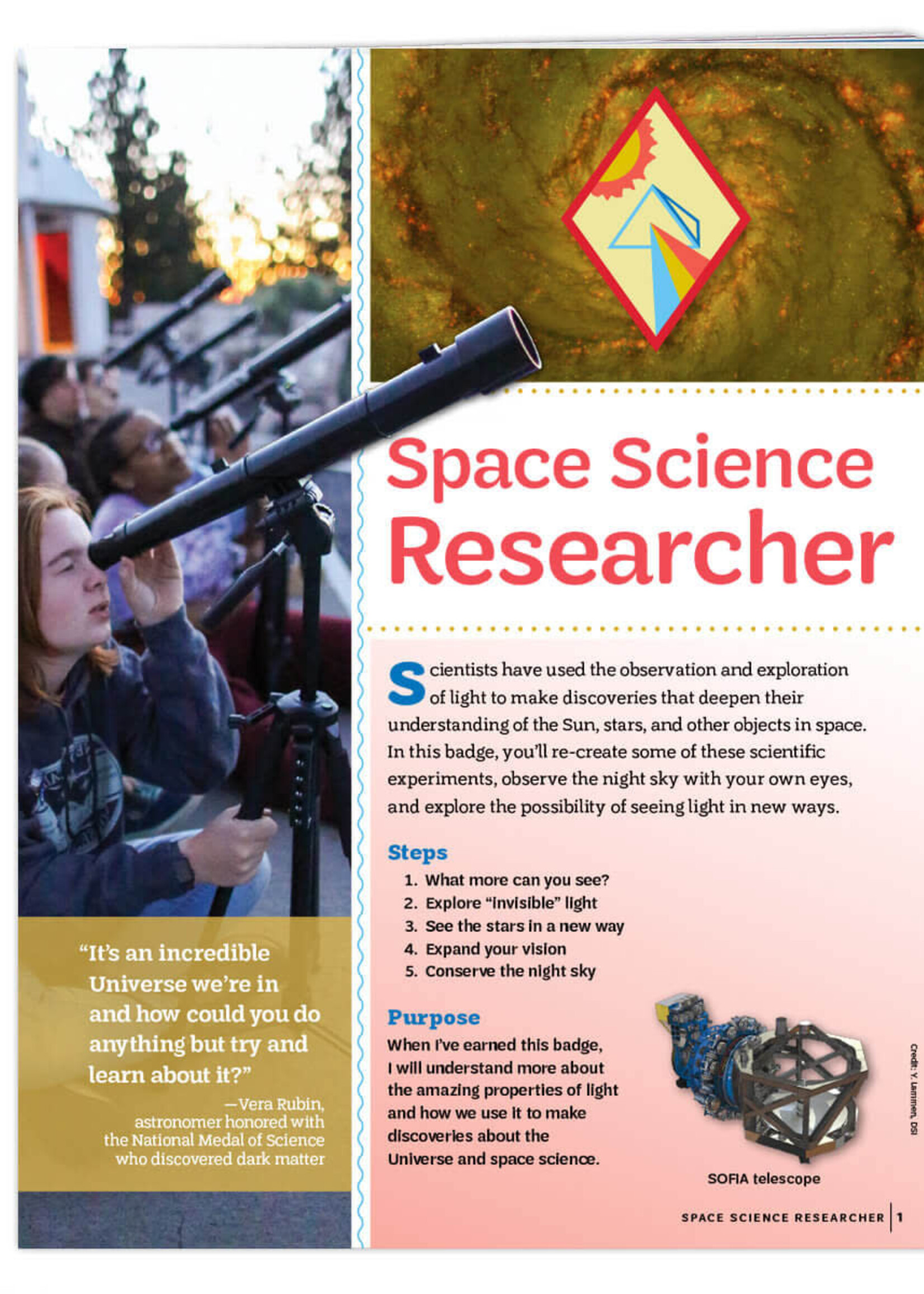 Cadette Space Science Badge Requirements