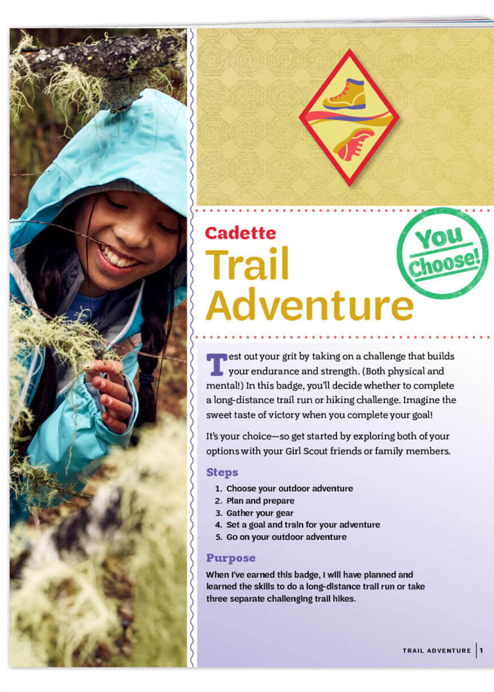 Cadette Trail Adventure Badge Requirements