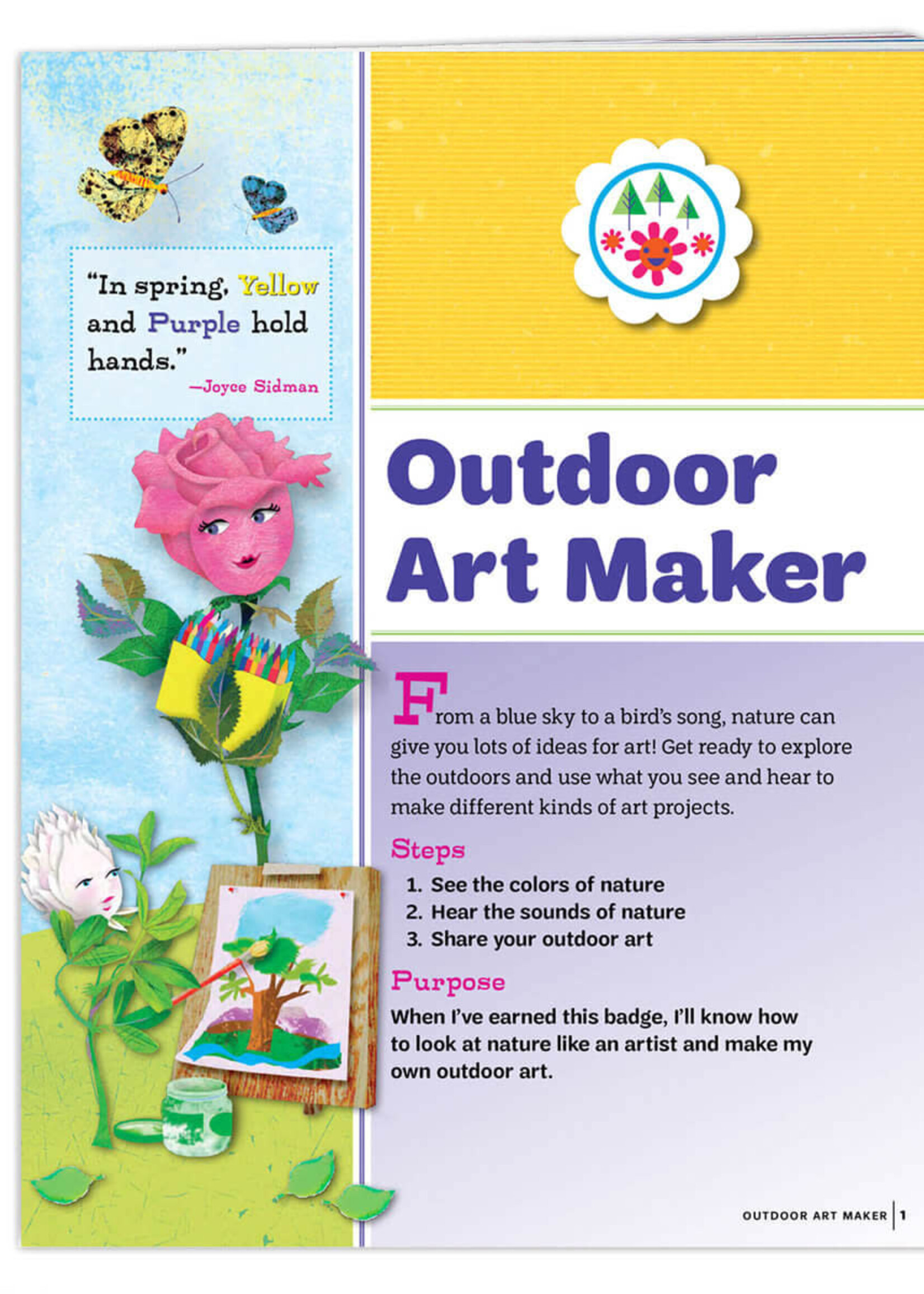 Daisy Outdoor Art Badge Requirements