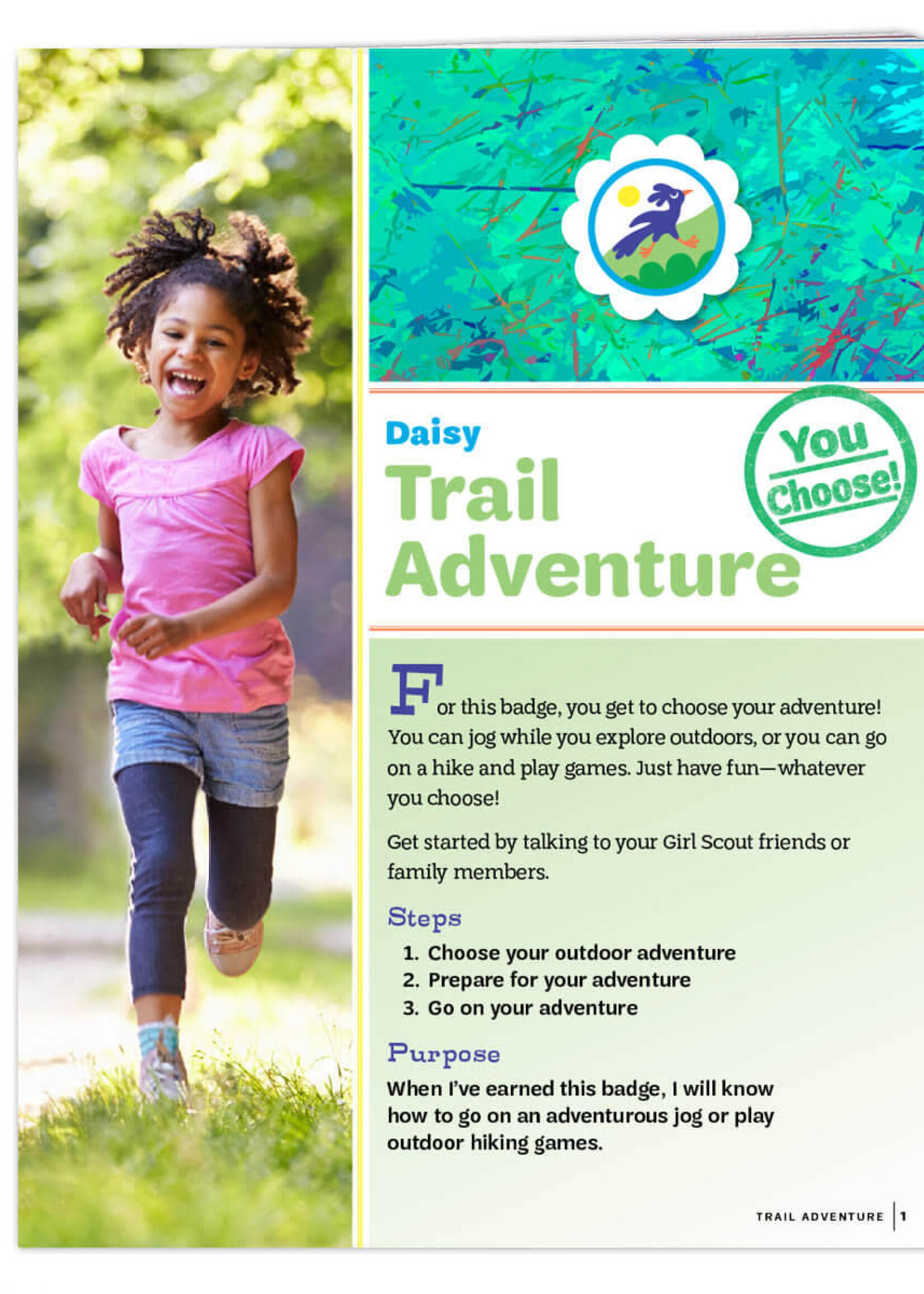 Daisy Trail Adventure Badge Requirements