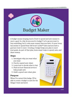 Junior Budget Maker Badge Requirements