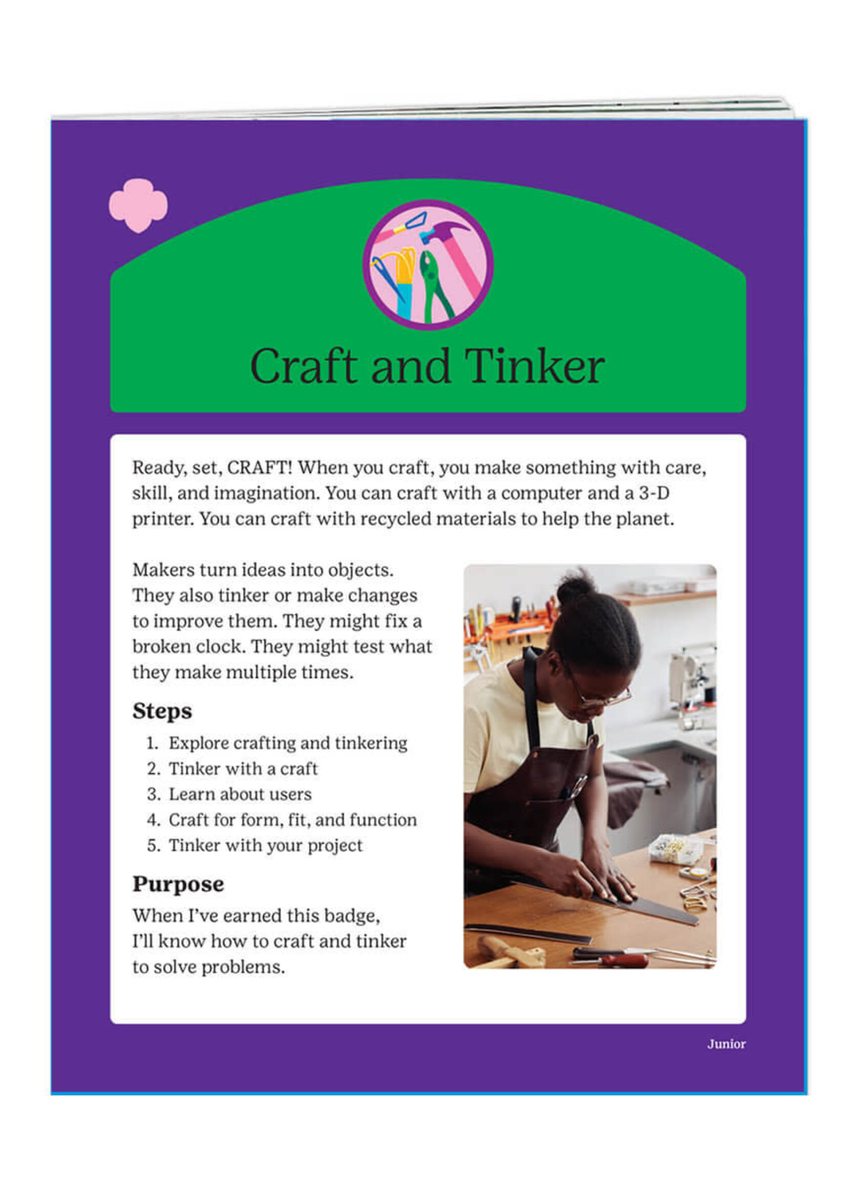 Junior Craft & Tinker Badge Requirements